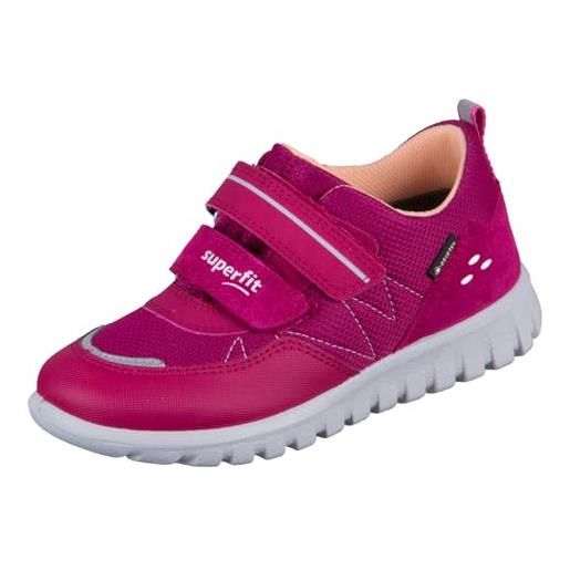 Superfit sport7 mini gore-tex, scarpe da ginnastica bambina, blu rosa 8010, 20 eu larga