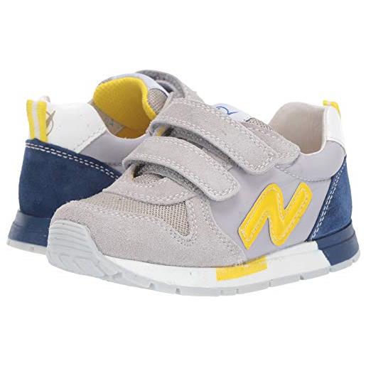 Naturino novak grigio - azzurro sneaker scarpa da ginnastica bambino e ragazzo, con plantare. Numerazione dal 25 al 35 (numeric_31)