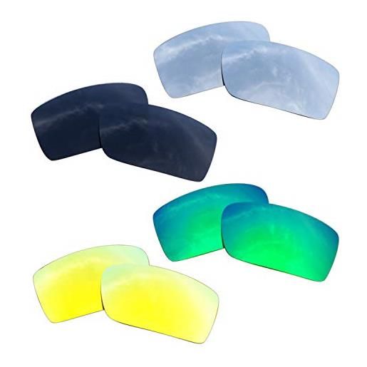 SOODASE per oakley gascan occhiali da sole nero/oro/argento/verde lenti di ricambio polarizzate