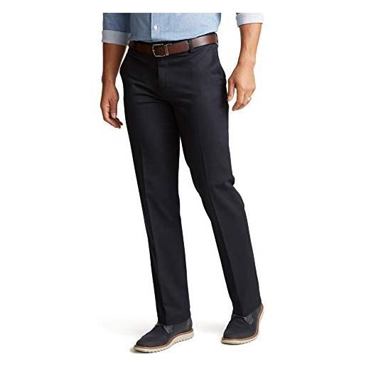 Dockers straight fit signature khaki 2.0, pantaloni elasticizzati, uomo, blu (navy - creased), 36w / 30l