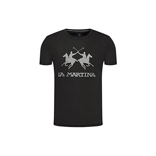 La Martina man t-shirt s/s jersey nero