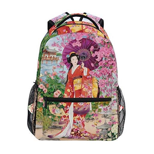 MALPLENA daypack giapponese geisha ragazza scuola zaino escursionismo