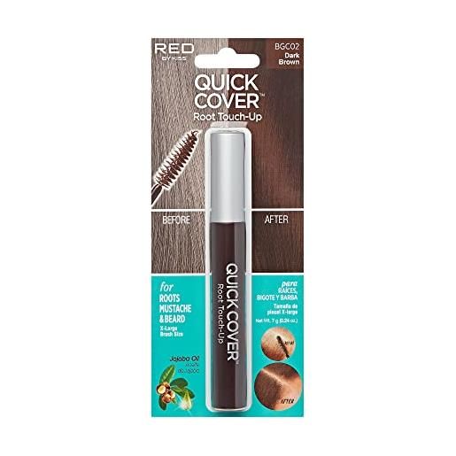 Kiss quick cover brush-in color touch up [ dark brown ] by KISS