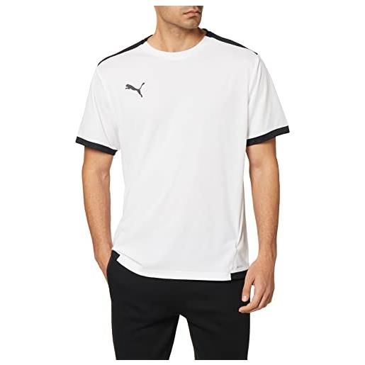 PUMA black-puma teamliga jersey, shirt uomo, white, m