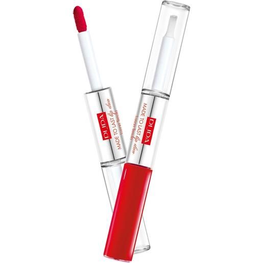 Pupa made to last lip duo rossetto liquido 006 fire red 4ml Pupa