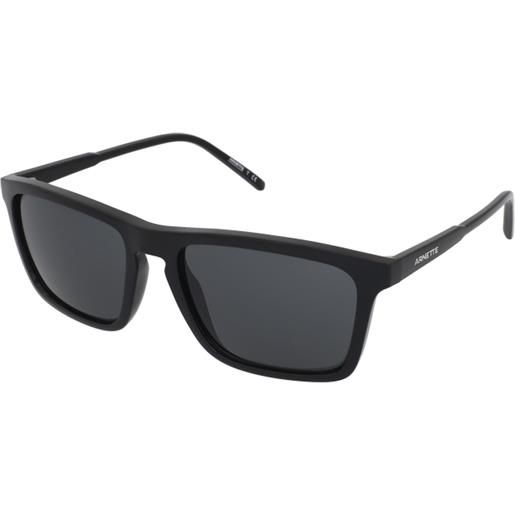 Arnette shyguy an4283 41/87 | occhiali da sole sportivi | unisex | plastica | quadrati | nero | adrialenti