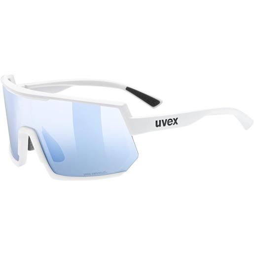 Uvex sportstyle 235 variomatic photochromic sunglasses bianco variomatic litemirror blue/cat1-3