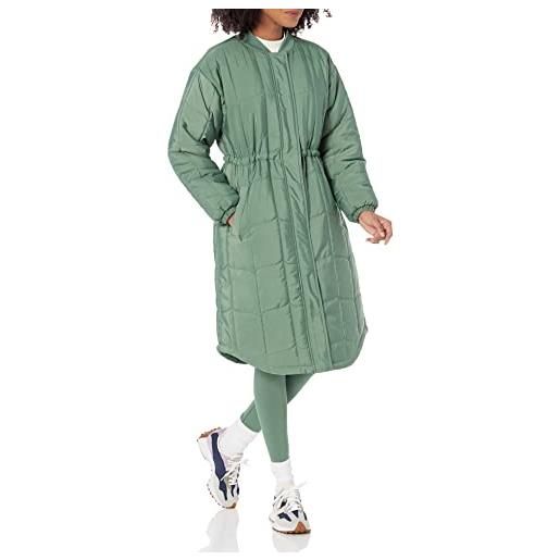 Amazon Essentials cappotto trapuntato (disponibili in taglie forti) donna, verde salvia, m