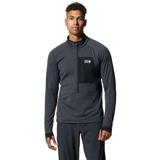 Mountain Hardwear polartec® power grid half zip fleece blu m uomo