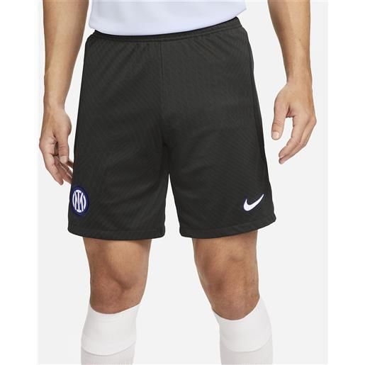 Inter fc nike pantaloncini shorts uomo nero 2023 24 dry strike training dx3189-010