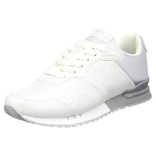 Pepe Jeans london w part, scarpa da ginnastica donna, bianco di fabbrica, 39 eu