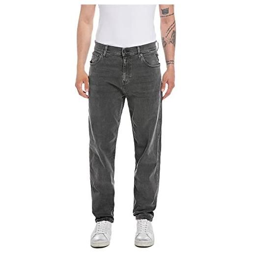 Replay sandot jeans, 097 grigio scuro, 31w x 32l uomo