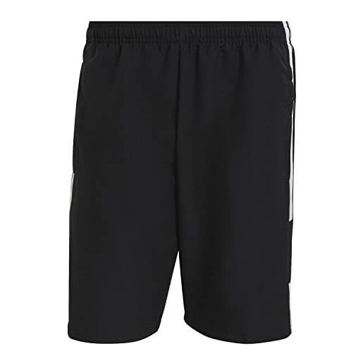 adidas squadra 21 woven shorts, pantaloncini uomo, black/white, xs