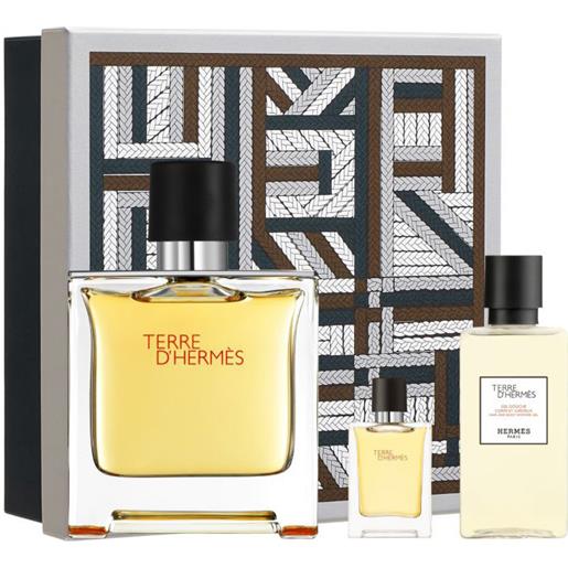 Hermes terre d'Hermes - profumo 75 ml + gel doccia 40 ml + profumo 5 ml