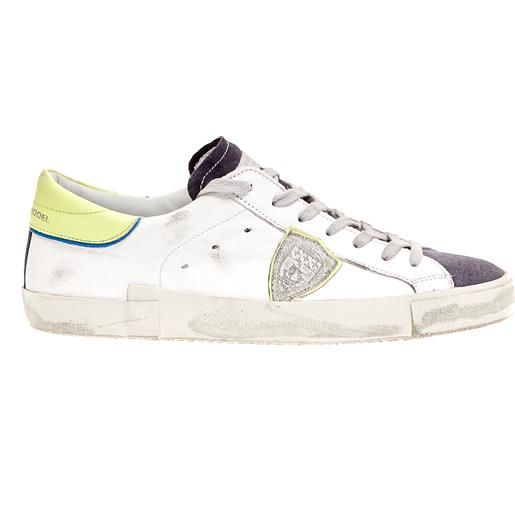 PHILIPPE MODEL sneakers paris pelle bianco fluo grigio