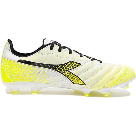DIADORA scarpe gomma DIADORA brasil elite gr lt lp12 bianco/nero/giallo