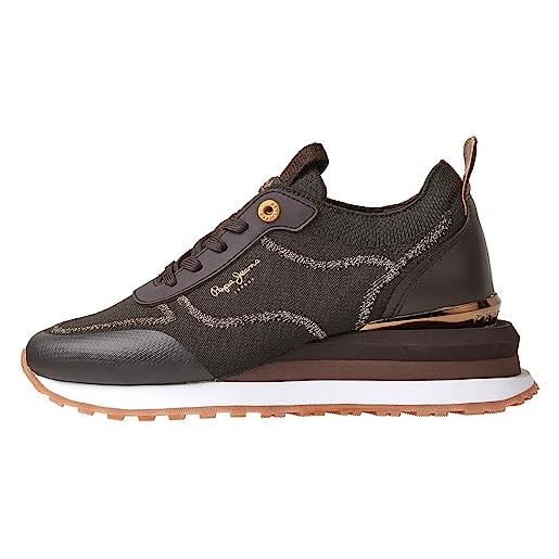 Pepe Jeans blur contour, scarpa da ginnastica donna, nero (nero), 41 eu