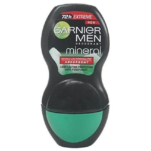 Garnier, deodorante roll-on antitraspirante mineral extreme 72 hours da 50 ml, confezione da 6