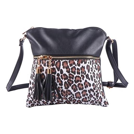 HAPINARY pendente 1pc leopard borsa pendeltons per le sacchetto delle leopardo sacchetto sacchetto di immagazzinaggio per le messaggero dell'unità di borse a tracolla