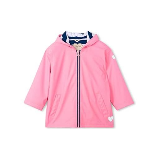 Hatley up splash jacket giacca paraspruzzi con zip, classic pink, 4 years unisex-bambini