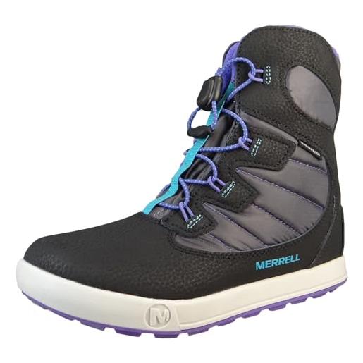 Merrell snow bank 4.0 wtrpf, stivali da neve, navy berry, 31 eu