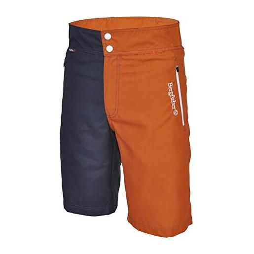 Bergfieber berg febbre ragazzi trail multi sport pantaloni, ragazzo, 3e-trail-l, blu/arancione, l