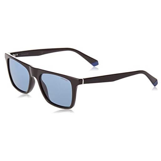 Polaroid pld 6110/s-blue occhiali da sole, black blue, 53 unisex-adulto