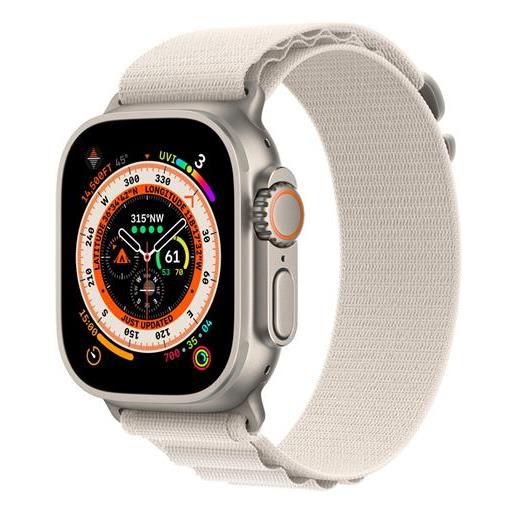 SMARTWATCH apple watch ultra gps + cellular 49mm titanium case starlight alpine loop large eu