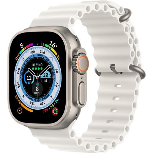 SMARTWATCH apple watch ultra gps + cellular 49mm titanium case white ocean band eu