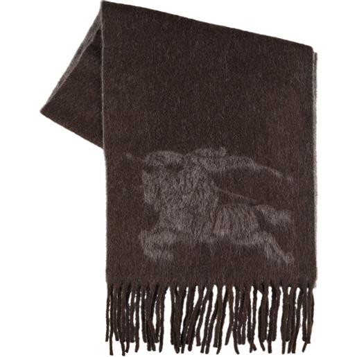 BURBERRY sciarpa in maglia con logo