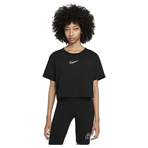 Nike dj4125 w nsw crop tee prnt t-shirt donna black l