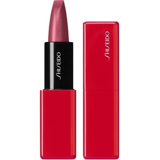 Shiseido techno. Satin gel lipstick 410 lilac echo