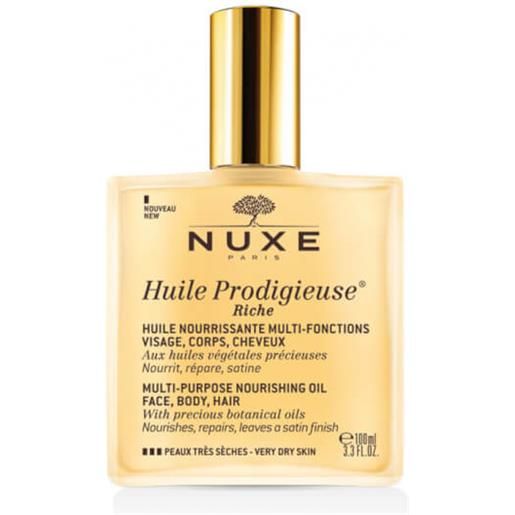 Nuxe olio secco multifunzionale per pelli molto secche huile prodigieuse riche (multi-purpose nourishing oil) 100 ml