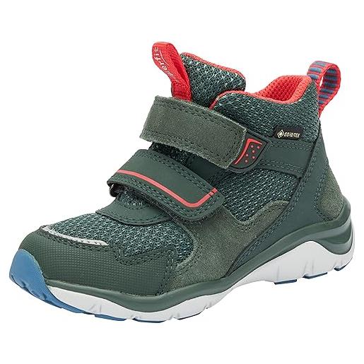 Superfit sport5, scarpe da ginnastica, verde rosso 7010, 26 eu stretta