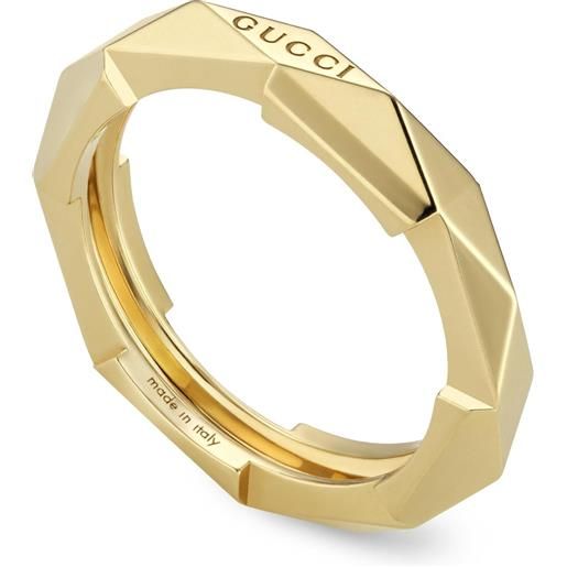 Gucci Gioielli anello gucci link to love in oro giallo con borchie 4 mm