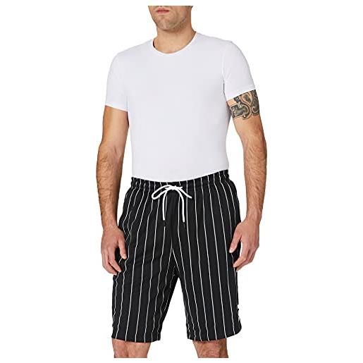 STARTER BLACK LABEL starter pinstripe shorts pantaloni da tuta da uomo, nero, m