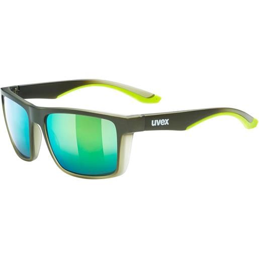 Uvex lgl colorvision mirror sunglasses nero mirror green/cat3