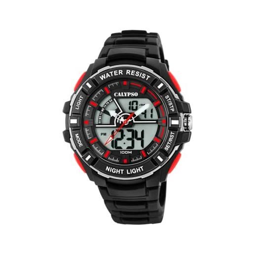 Calypso watches orologio analogico-digitale quarzo uomo con cinturino in plastica k5769/6