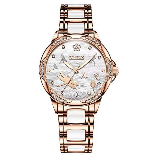 RORIOS automatico meccanico orologio donna luminoso orologio da polso shining dial elegant women watches