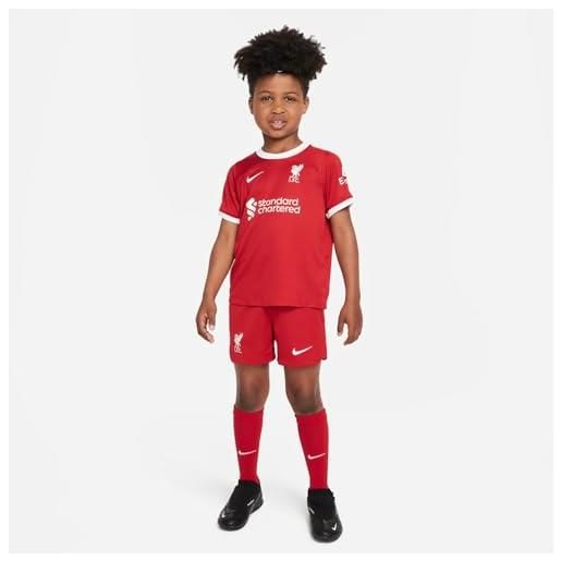 Nike liverpool dx2804-688 lfc lk nk df kit hm minikit unisex bambino gym red/white xl