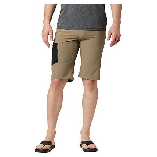 Columbia triple canyon shorts, pantaloncini da uomo, sage, nero, 48