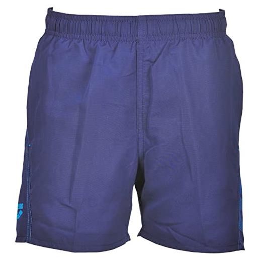 Arena fundamentals logo junior boxer r costume bambino mare e piscina, costume da bagno in morbido tessuto riciclato ad asciugatura rapida, boxer mare con slip interno in mesh