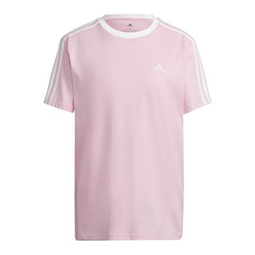 adidas w 3s bf t maglietta, rosaut/blanco, s donna