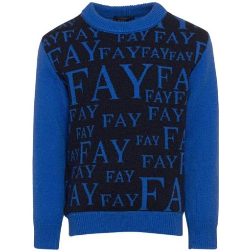 FAY maglione FAY logo all over