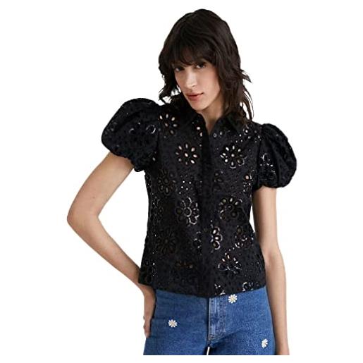 Desigual cam_filadelfia camicia, black, s da donna