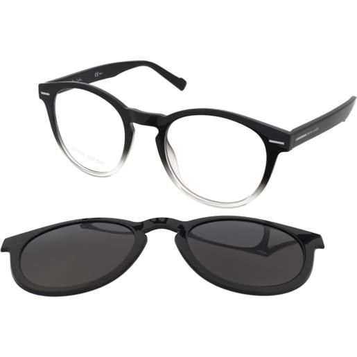 Pierre Cardin p. C. 6252/cs 81v/m9 | occhiali da vista con clip da sole | prova online | unisex | plastica | tondi | nero, trasparente | adrialenti