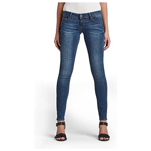G-STAR RAW women's 3301 low skinny jeans, blu (medium aged 60878-6553-071), 31w / 32l