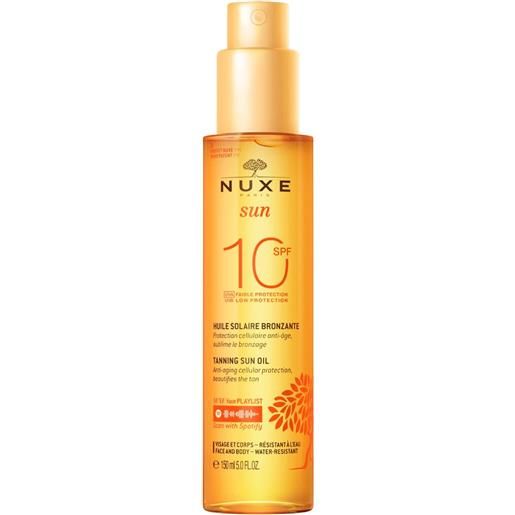 Nuxe sun olio solare viso e corpo spf10 150ml