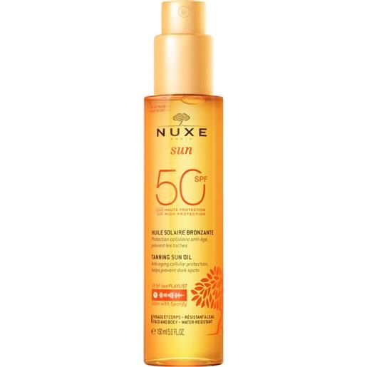 Nuxe sun olio solare viso e corpo spf50 150ml