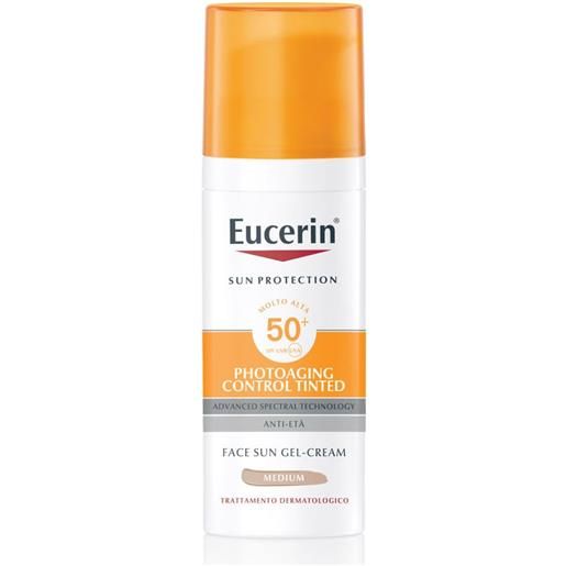 Eucerin sun photoaging control tinted gel crema spf50+ medium 50ml